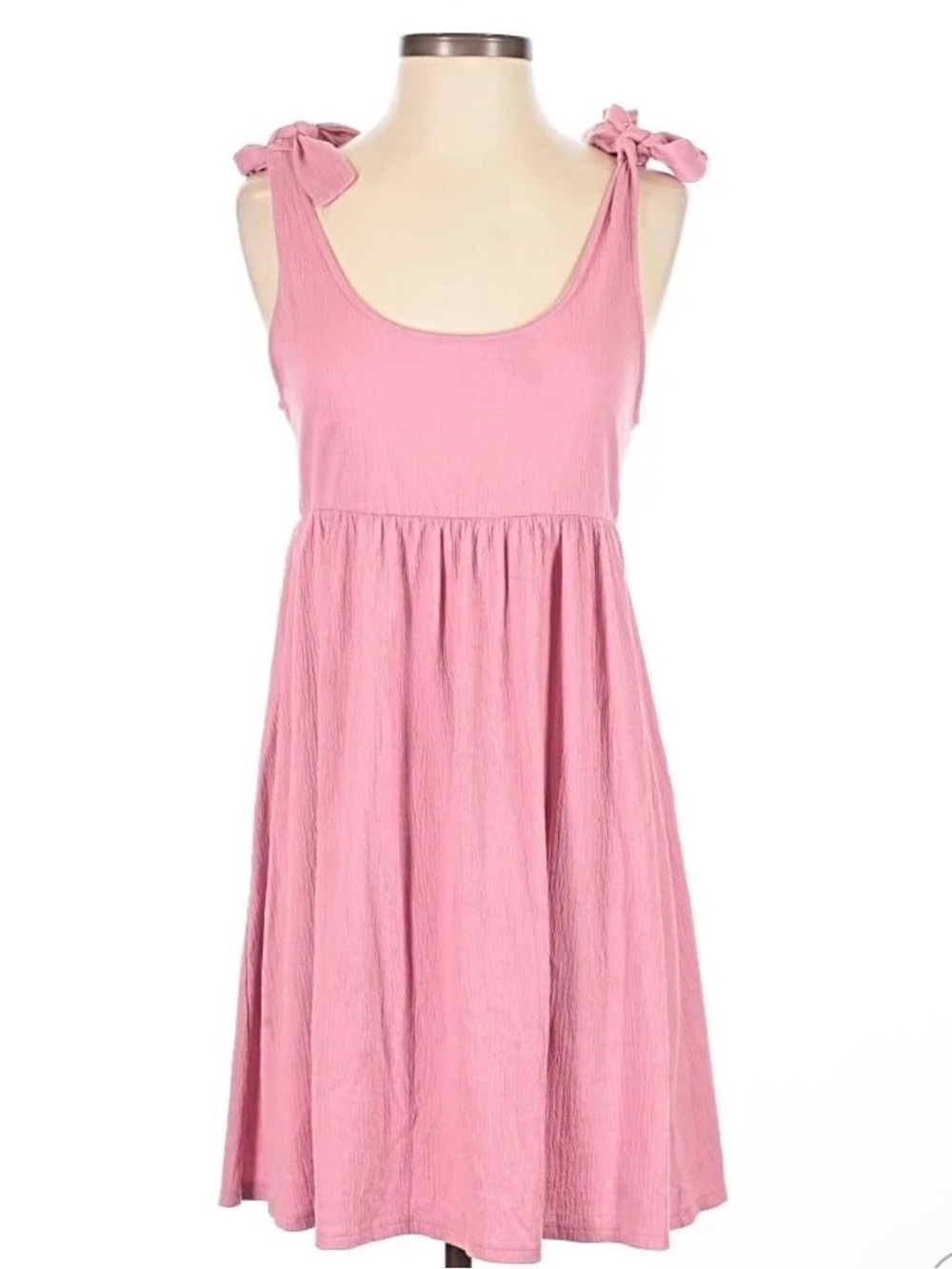 wild fable Pink Sleeveless Tie-Shoulder Dress